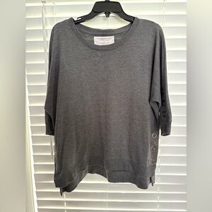 The Sweatshirt Project Women’s 3/4 Sleeves Gray Sweatshirt Size Large